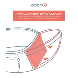 Nosidełko ergonomiczne z siodełkiem biodrowym dla dziecka Colibro HONEY DOVE